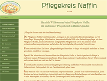 Tablet Screenshot of pflegekreis-naffin.de